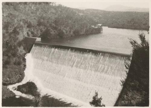 The Cotter River Dam, Canberra, [1930s] [picture]