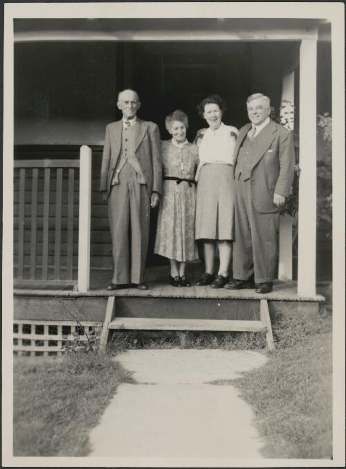 Group portrait of F. Lawson Whitlock, his wife, son and daughter-in-law, 1948 [picture]