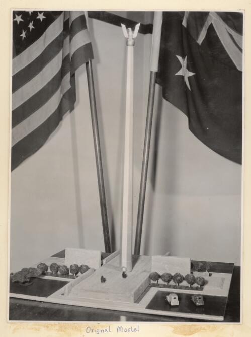 Original model [of the Australian American Memorial located in Canberra] [picture]