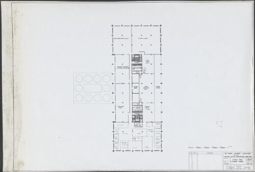 [Sketch plan second floor, of the National Library of Australia, 1962] [picture] / National Capital Development Commission