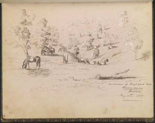 Recollection of Bough-yard Creek, Burrandowan, May 10th 1867 [picture] / Richard W. Stuart