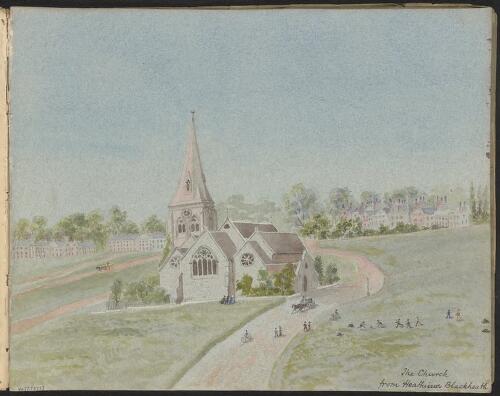 The church, from Heathview? or Blackheath, [New South Wales] [picture] / R. W. Stuart