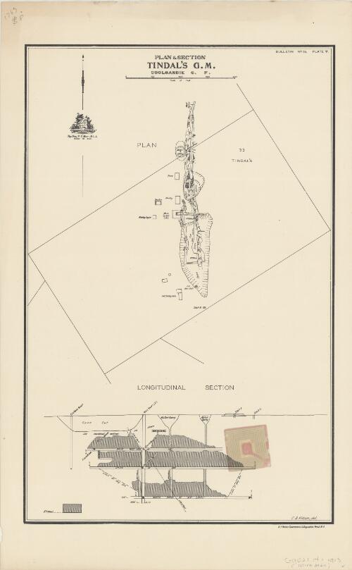 Plan & section Tindal's G.M., Coolgardie G.F. [cartographic material]