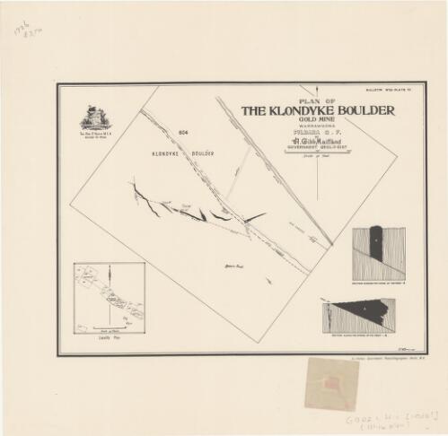 Plan of the Klondyke Boulder Gold Mine, Warrawoona, Pilbara G.F. [cartographic material] / A. Gibb Maitland