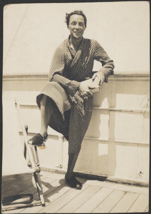 Paul Petroff on board the Maloja, September, 1938 [picture] / Patricia Mary Cape