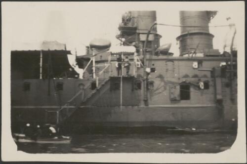 Italian battleship at Port Said, Egypt, 1928 [picture]