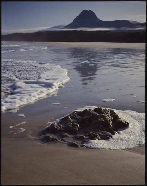 Precipitous Bluff, south coast, Tasmania, 1987? [transparency] / Peter Dombrovskis
