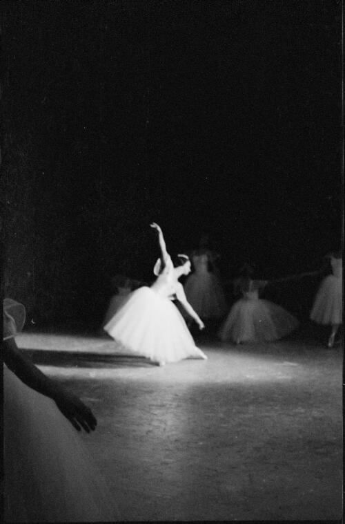 Mary Heath dancing the Prelude in Les Sylphides, Queensland Ballet, His Majesty's Theatre, Brisbane, 1968, 4 [picture] / Grahame Garner