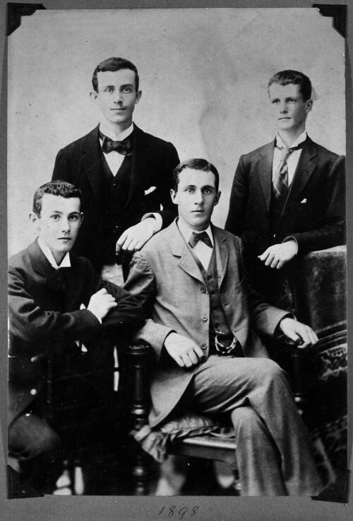 Group portrait of Hugh Maxwell, Henry Alexander Cecil, Robert Johnstone and Edward Archibald Douglas, 1898 [picture]