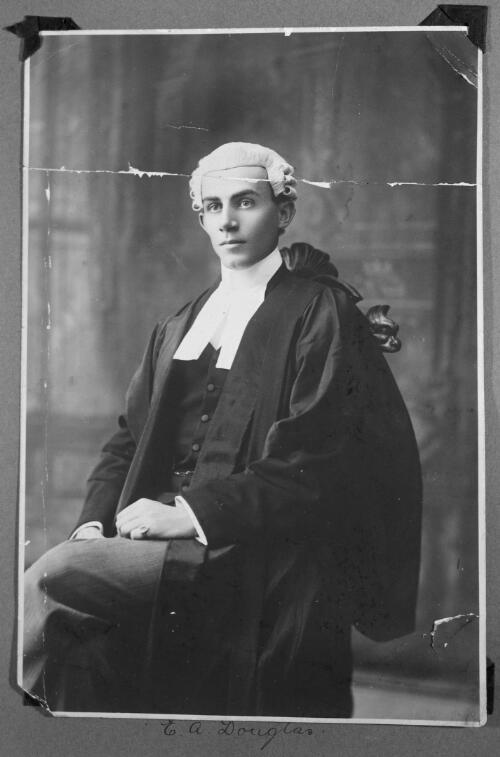Portrait of Edward Archibald Douglas in court robes, ca. 1900 [picture]