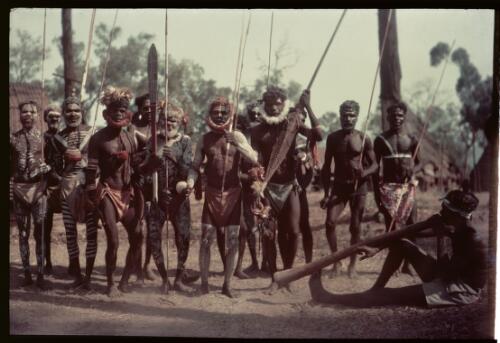 Pukumani dancers, Melville Island, Tiwi Islands, Northern Territory, October 1948, 1 [picture] / Axel Poignant
