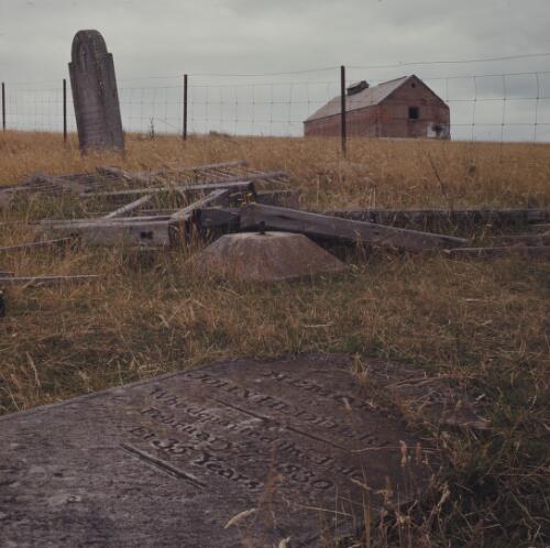 Grave, Maria Island, Tasmania, 1974?, 4 [transparency] / Peter Dombrovskis