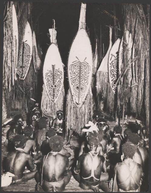 Inside the great ravi of Kaimari, gulf of Papua, New Guinea, ca. 1920s [picture] / Frank Hurley