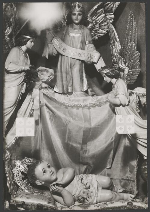 Nativity scene, Church of the Holy Sepulchre [?], Jerusalem, Palestine, ca. 1940s [picture] / Frank Hurley