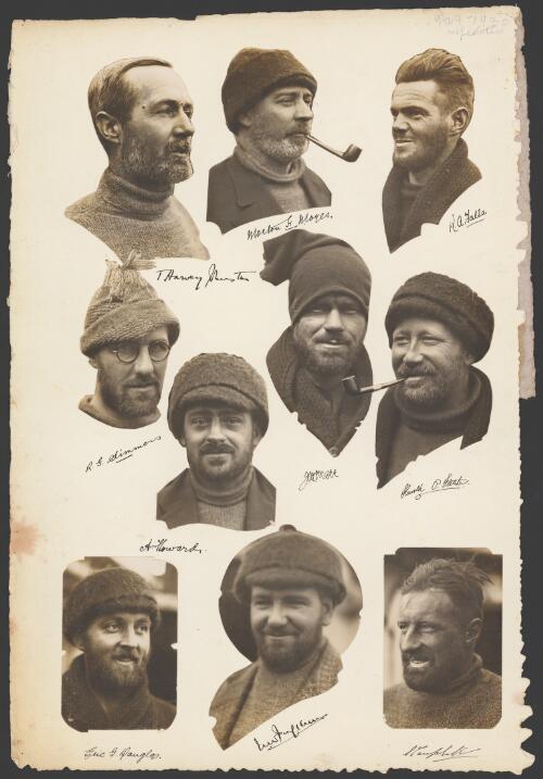 Scientific staff on the British, Australian and New Zealand Antarctic Research, ca. 1930 [picture] / Frank Hurley