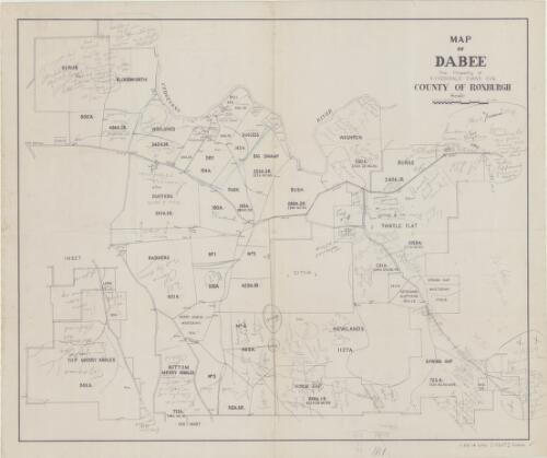 Map of Dabee [cartographic material] / The property of R. Fitzgerald Evans Esq. County of Roxburgh
