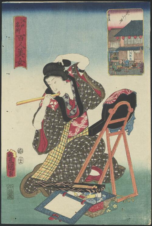 Edo meisho hyakunin bijo [picture] Hanakawado