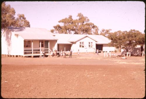 Murrin Bridge Aboriginal School from northeast, New South Wales, 17 March 1960 [transparency] / Phil Wilding