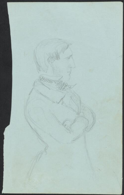 Portrait of a man with folded arms, South Australia, ca. 1840 [picture]