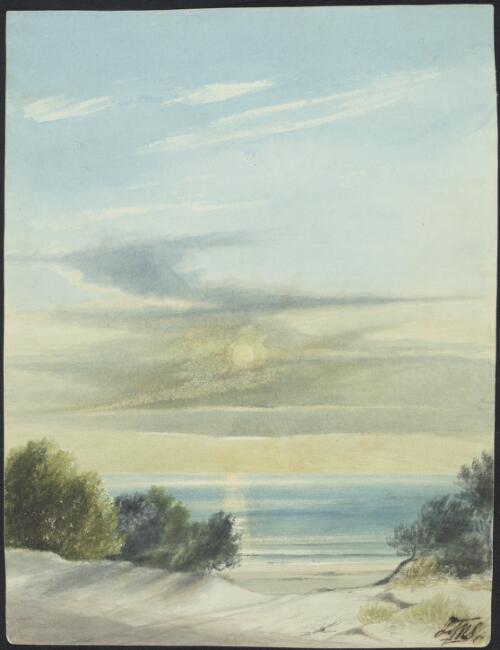Beach scene, South Australia, ca. 1850 [picture] / J.M.S