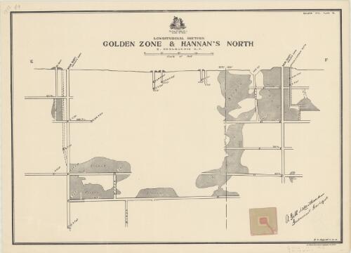 Longitudinal section Golden Zone & Hannan's North, E. Coolgardie G.F. [cartographic material]