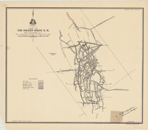 Plan of the Golden Ridge G.M., East Coolgardie G.F. [cartographic material]