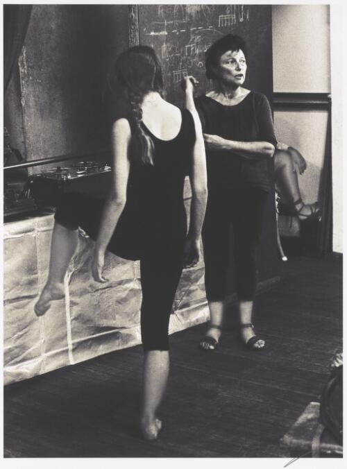 Choreographer Margaret Barr and student, Sydney, 1969 [picture] / Douglas Thompson