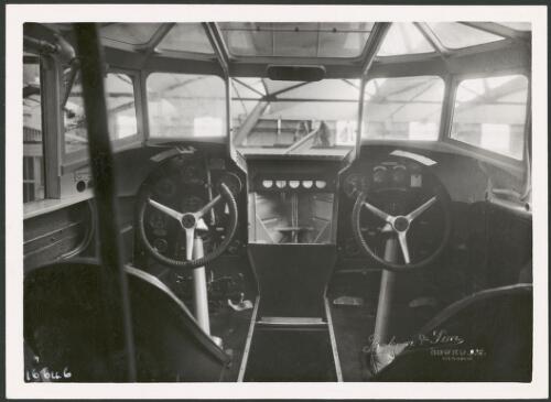 Cockpit of a Saunders Roe A19 Cloud amphibious aeroplane, ca. 1930s [picture] / Beken and Son