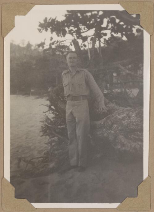 Kevin at Trinity Beach, Queensland, August 1945 [picture] / Alfred Amos