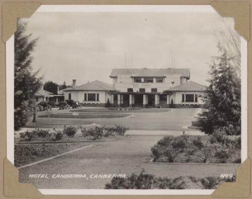 Hotel Canberra, Canberra, ca. 1940, 1 [picture] / R.C. Strangman