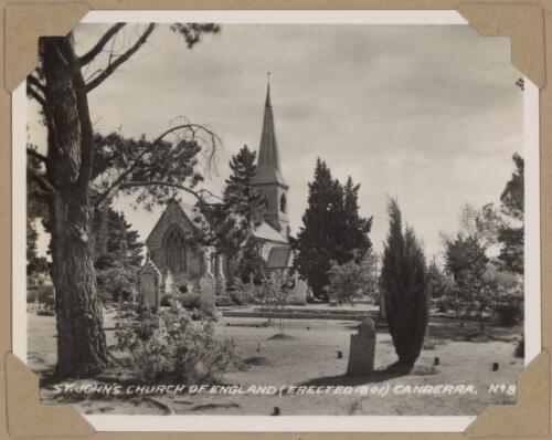 St John's Church of England, erected 1841, Canberra, ca. 1940 [picture] / R.C. Strangman