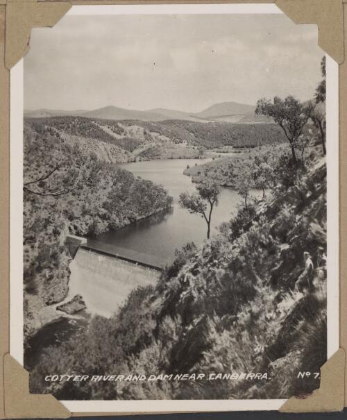 Cotter River and dam near Canberra, ca. 1940 [picture] / R.C. Strangman