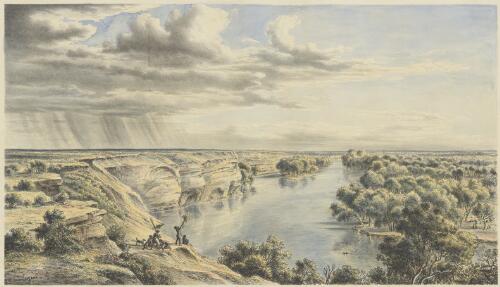 Murray River at Moorundie, South Australia [picture] / Eugene von Guérard