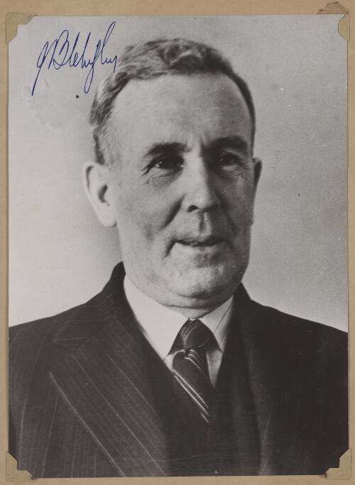 Autographed portrait of Prime Minister Ben Chifley, ca. 1946, 1 [picture]
