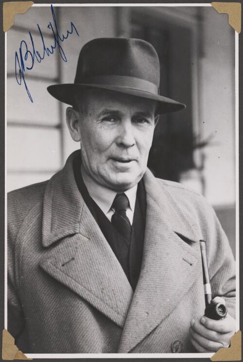 Autographed portrait of Prime Minister Ben Chifley, ca. 1946, 2 [picture]