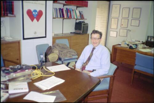 Portrait of Professor David Cooper, Director HIV Medicine Unit, St. Vincent's Hospital, Sydney, NSW, 1993, 2 [picture] / Stewart Harris
