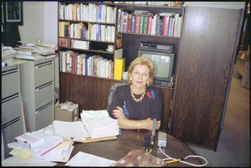 Portrait of Ita Buttrose, Chairperson of the National Advisory Committee on AIDS (NACAIDS) from 1984 to 1988, 1993, 2 [picture] / Stewart Harris
