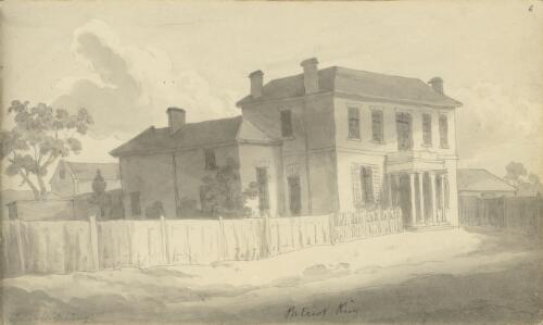 Patriot King William IV Inn, Evandale, Tasmania, ca. 1850 [picture] / John Richardson Glover