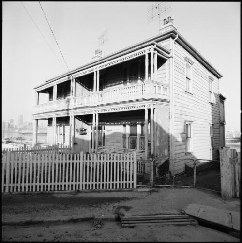 Two storey semi-detached house, Balmain, Sydney, New South Wales, ca. 1970 [picture] / Wes Stacey
