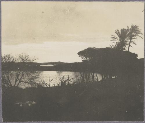 The salt lakes at sunset, Rottnest Island, Western Australia, ca. 1915 [picture] / Karl Lehmann