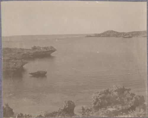 View of the coastline and fishing area, Rottnest Island, Western Australia, ca. 1915 [picture] / Karl Lehmann