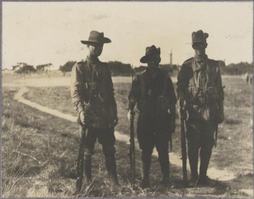 Camp guards, Rottnest Island, Western Australia, ca. 1915 [picture] / Karl Lehmann