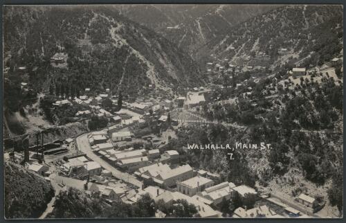 Main Street of Walhalla with the band rotunda to centre left, Walhalla, Victoria, ca. 1905 [picture]