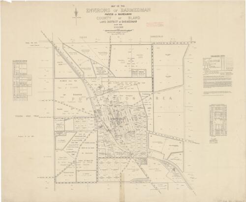 Map of the environs of Barmedman : Parish of Mandamah, County of Bland, Land District of Barmedman, Bland Shire, N.S.W. / compiled, drawn and printed at the Department of Lands ; W.E. Brown