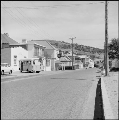 View along main street of shops, Richmond, Tasmania, ca. 1970 [picture] / Wes Stacey
