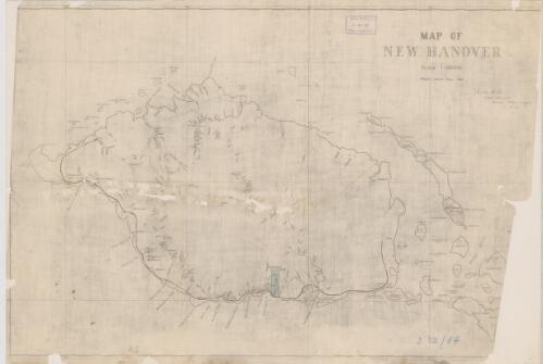 Map of New Hanover / J.H. Hunt, Chief Surveyor