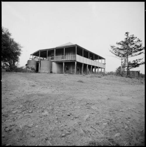 Two storey Queenslander-type timber house, Ravenswood, Queensland, ca. 1970 [picture] / Wes Stacey
