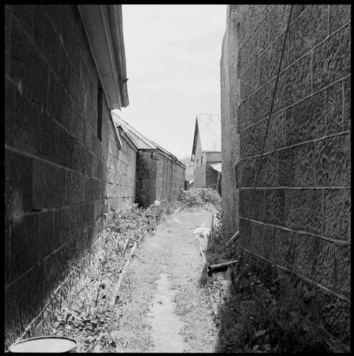 Brick lined laneway at Oatlands, Tasmania, ca. 1970 [picture] / Wes Stacey