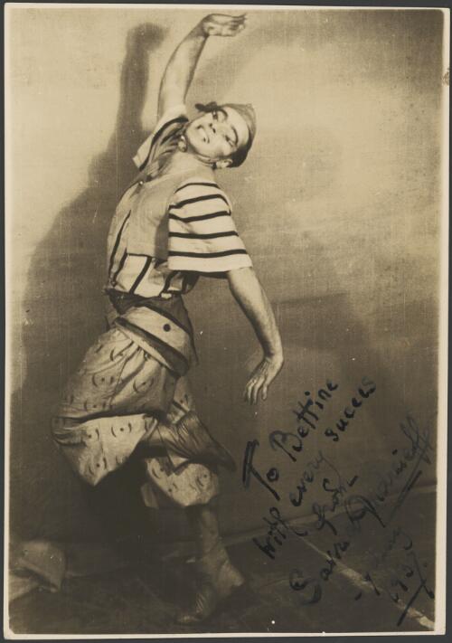 Savva Andreieff in costume in Prince Igor, Monte Carlo Russian Ballet, 1936 [picture] / Leicagraph Pty. Ltd