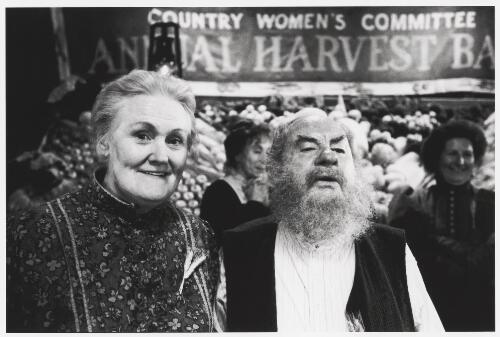 Dame Joan Sutherland and Leo McKern on the set of On Our Selection, Braidwood, New South Wales, approximately 1994 / Robert McFarlane
